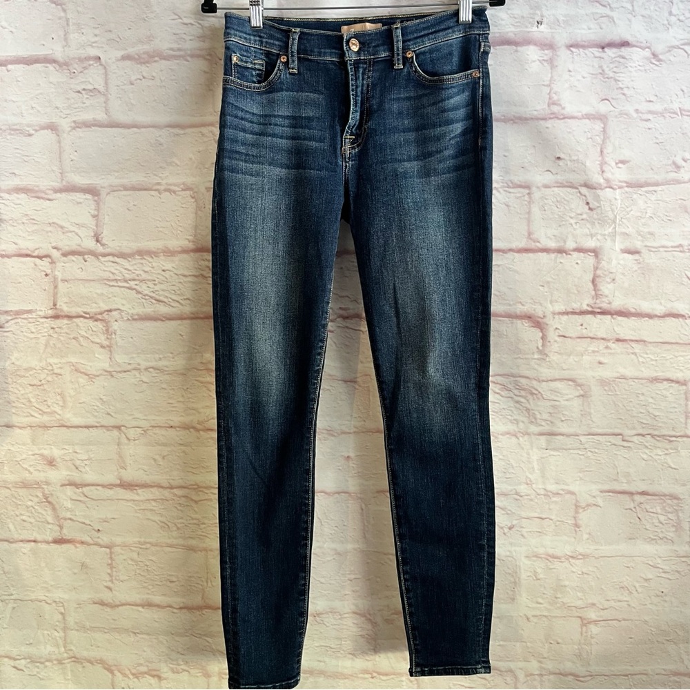 7 For All Mankind Blair Ankle Skinny Denim Jeans 29 Pockets Stretch